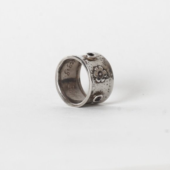 Designer Silver Ring with Lapis - Picture 4 of 5